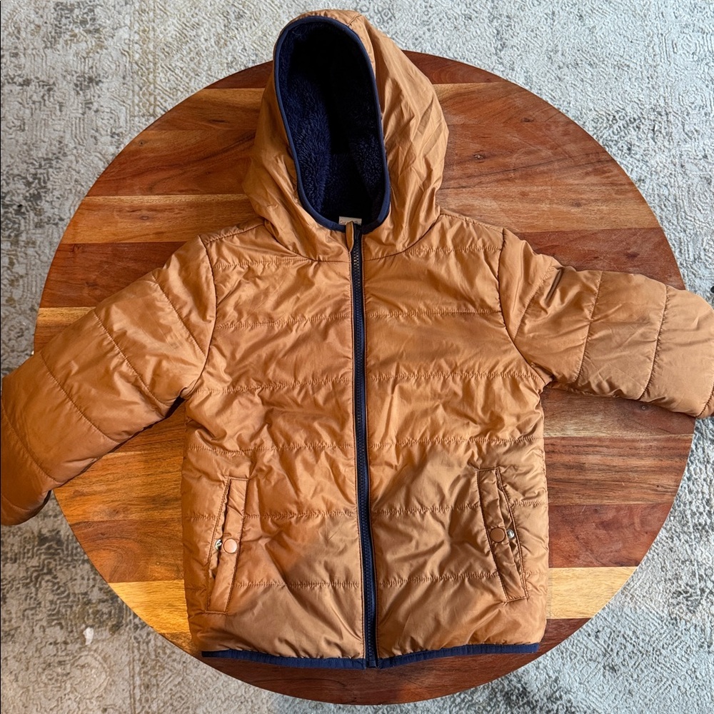 Cat & Jack Brown Hooded Puffer Jacket